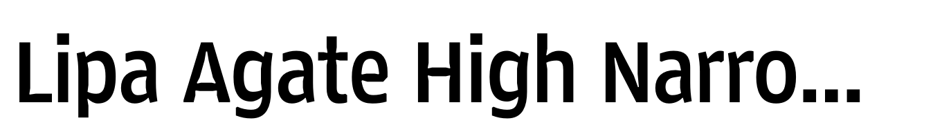 Lipa Agate High Narrow Bold
